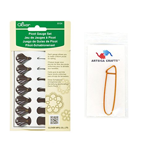 Algopix Similar Product 11 - Clover Picot Gauge Set Bundle with 1