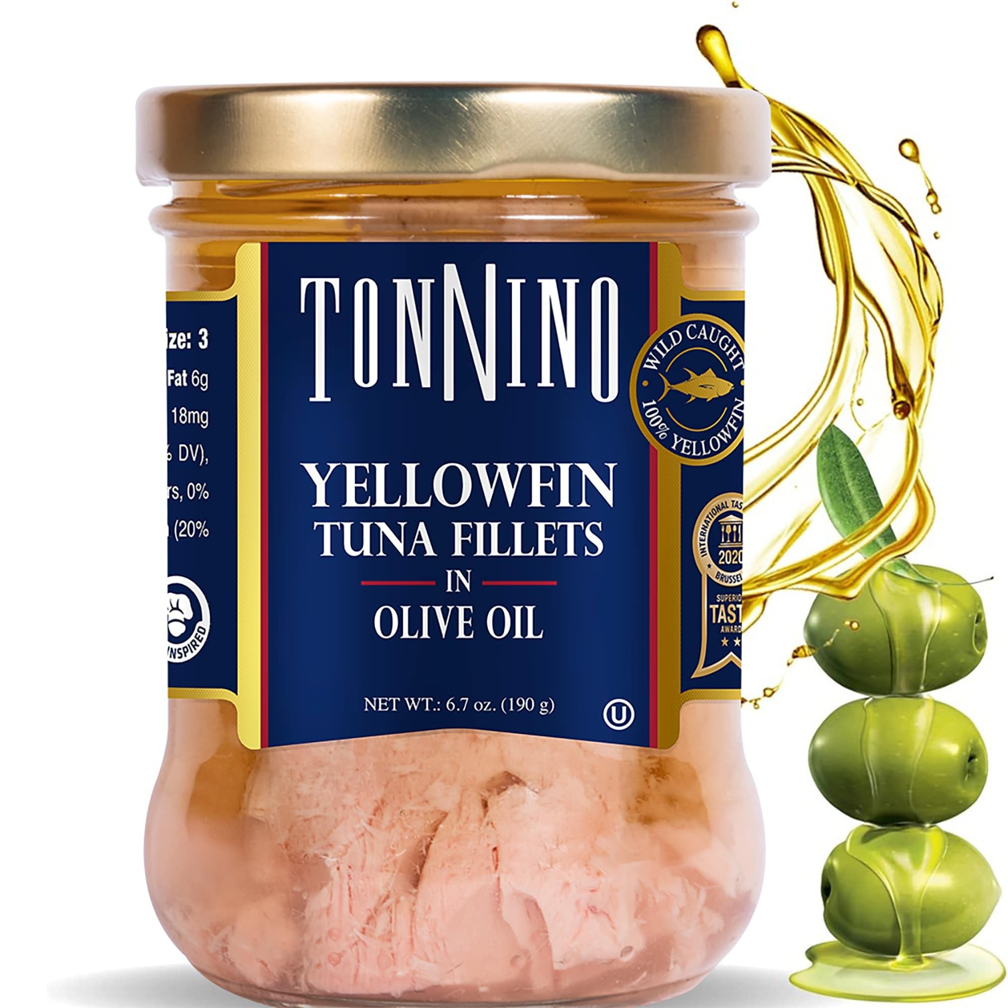 Algopix Similar Product 20 - Tonnino Yellowfin Tuna in Olive Oil