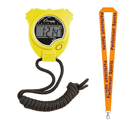 Algopix Similar Product 14 - Champion Sports Stop Watch Yellow