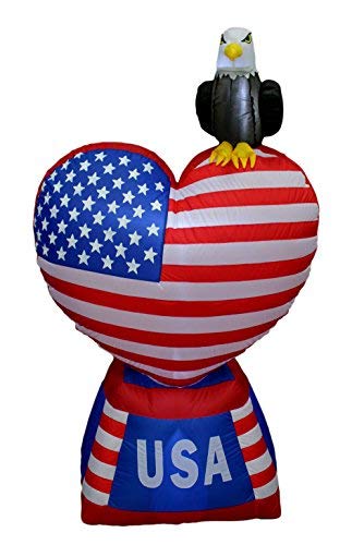 Algopix Similar Product 8 - 5 Foot Tall Patriotic Independence Day