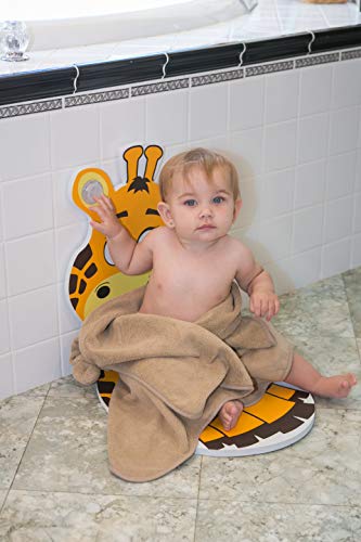 Algopix Similar Product 14 - Baby Bath Time Drying Mat Giraffe 