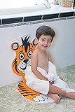 Algopix Similar Product 2 - Baby Bath Time Drying Mat Tiger 