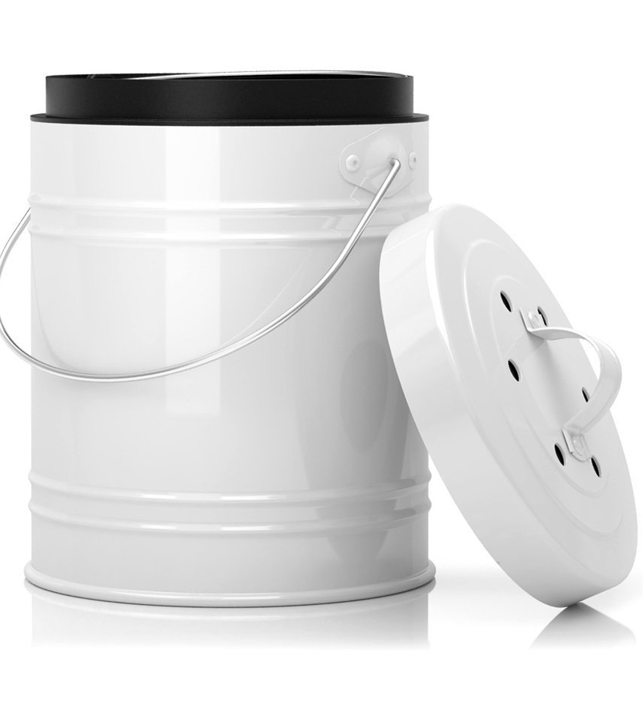 Algopix Similar Product 11 - Cooler Kitchen White 13 Gallon Steel