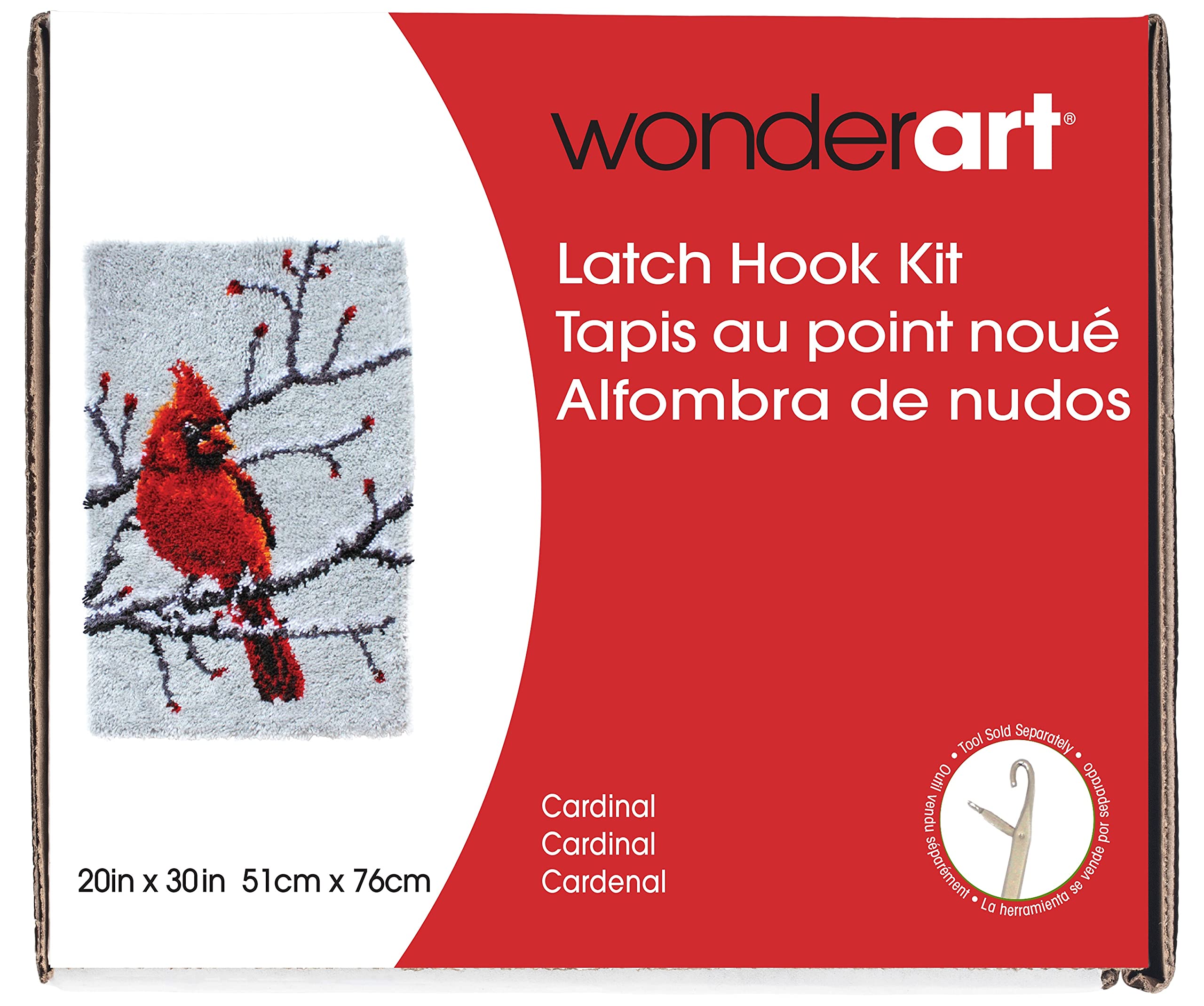 Algopix Similar Product 11 - Wonderart Classics Cardinal Latch Hook
