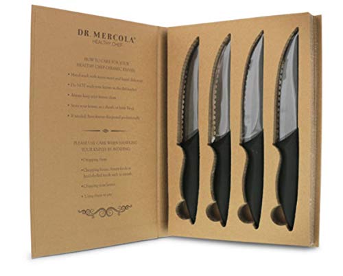 Algopix Similar Product 7 - Dr Mercola Black Ceramic Steak Knife
