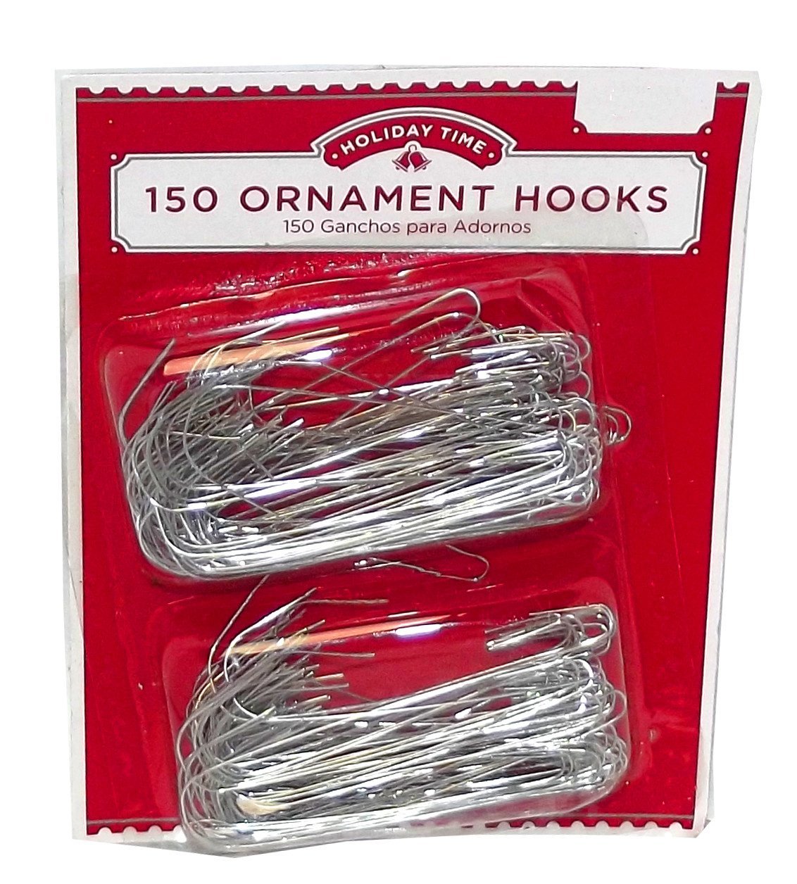 Algopix Similar Product 17 - Holiday Time 150 silver Ornament Hooks