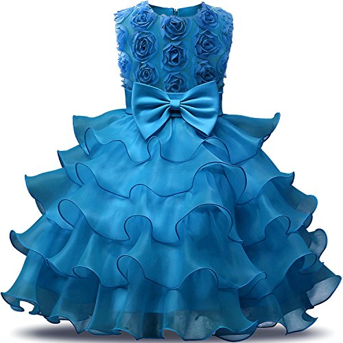Algopix Similar Product 11 - NNJXD Girl Dress Kids Ruffles Lace