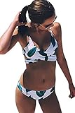 Algopix Similar Product 17 - CUPSHE Womens Fresh Leaves Printing