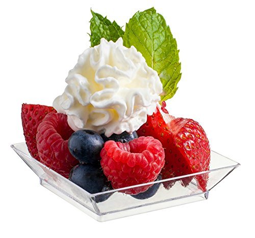 Algopix Similar Product 4 - zappy 100 Mini Dessert Plates 25 x
