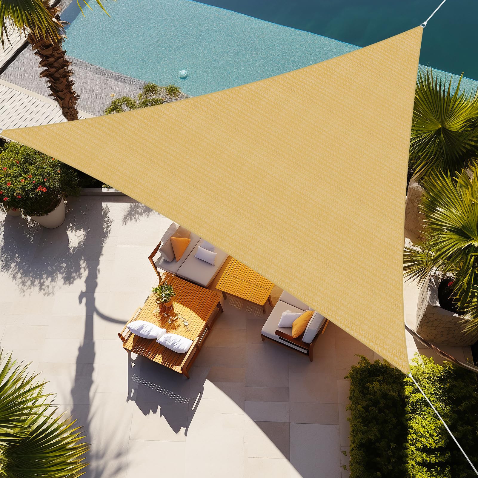 Algopix Similar Product 9 - ShadeBeyond Triangle Sun Shade Sail