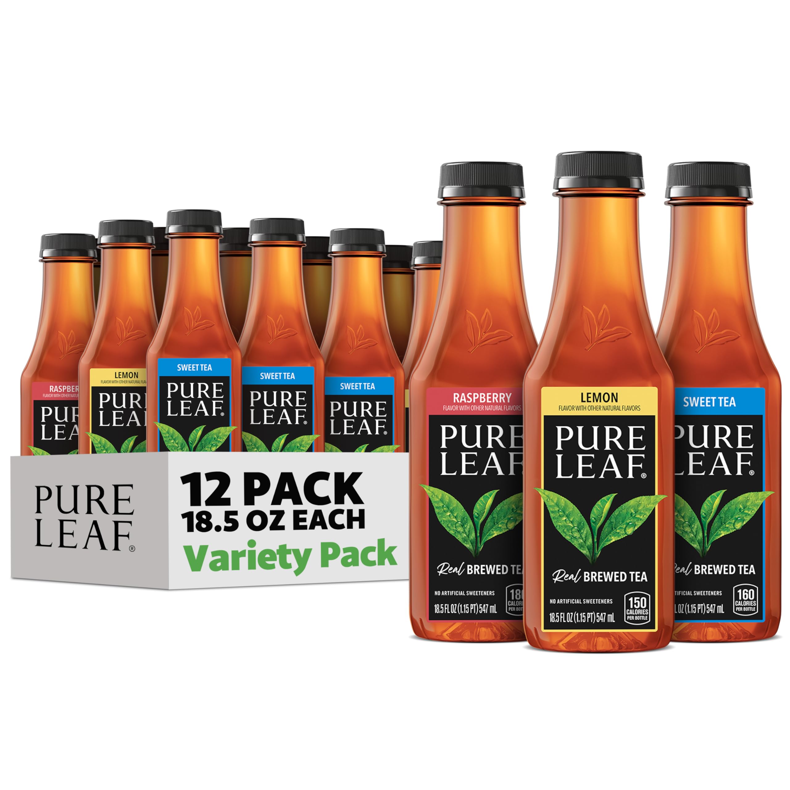 Algopix Similar Product 14 - Pure Leaf Iced Tea Sweetened 3 Flavor