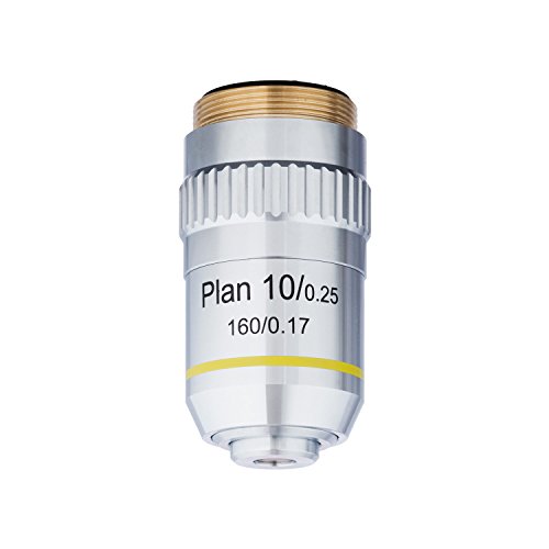 Algopix Similar Product 6 - AmScope 10X Plan Achromatic Objective