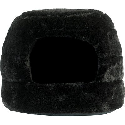Algopix Similar Product 17 - Pet 2in1 Honeycomb Hut Cuddler in Fur