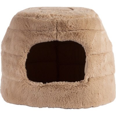 Algopix Similar Product 15 - Pet 2in1 Honeycomb Hut Cuddler in Fur