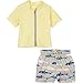 Algopix Similar Product 16 - SwimZip Boy Zipper Short Sleeve Rash