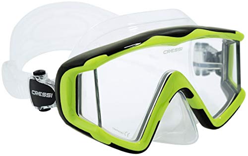 Algopix Similar Product 11 - Cressi Pano 3, Clear/Lime