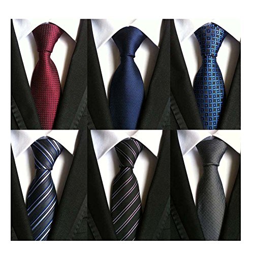 Algopix Similar Product 11 - WeiShang Lot 6 PCS Classic Mens Tie