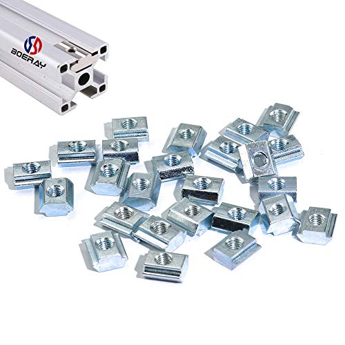 Algopix Similar Product 16 - Boeray 50pcs M5 Slide in T Nut Tee