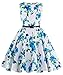 Algopix Similar Product 14 - Blue Floral Vintage Wiggle Girls