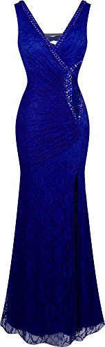 Algopix Similar Product 16 - Angelfashions Womens V Neck Lace