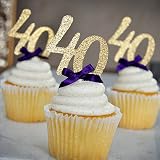 Algopix Similar Product 2 - 40th Birthday Party Decor Glitter Gold
