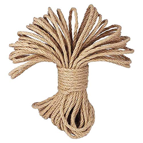Algopix Similar Product 9 - Natural Strong Jute Rope6mm Thickness