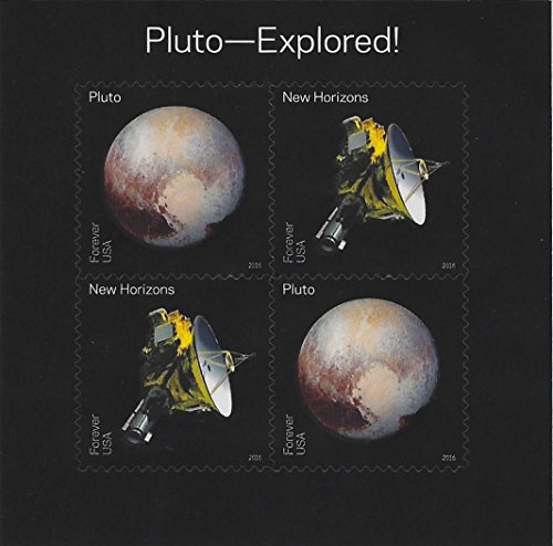 Algopix Similar Product 13 - PlutoExplored Souvenir Sheet of 4