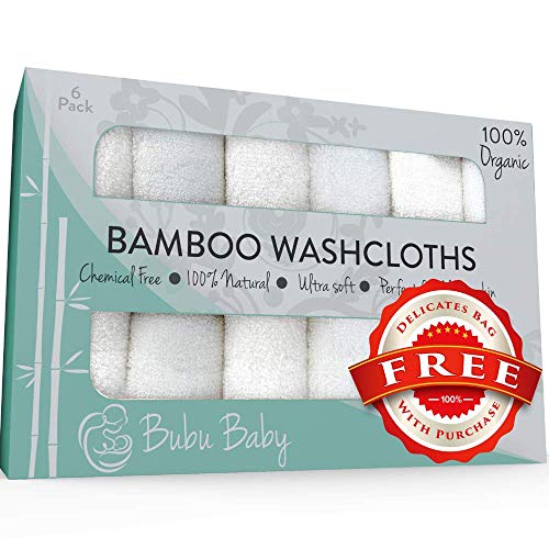 Algopix Similar Product 3 - Bamboo Baby Washcloths  Dual Layer
