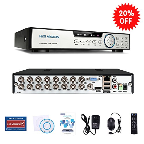 Algopix Similar Product 20 - HISVISION 16CH 1080N AHD DVR 5in1