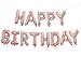 Algopix Similar Product 5 - FECEDY Rose Gold Hanging Happy Birthday
