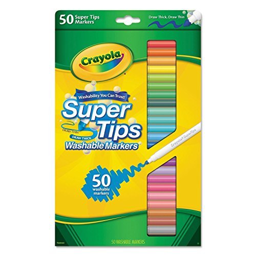 Algopix Similar Product 10 - Crayola 50ct Washable Super Tips