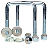Algopix Similar Product 16 - ZincPlated UBolts  2 18in x 4in