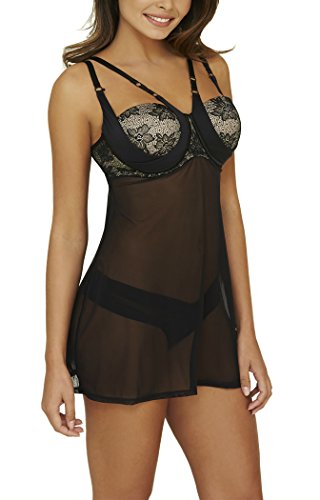 Algopix Similar Product 2 - NightLift Womens Lace Baby Doll