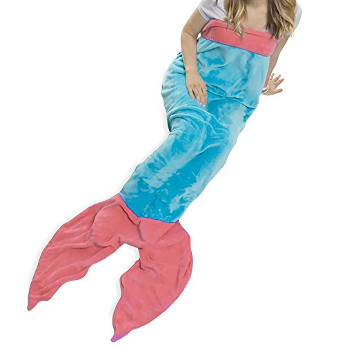 Algopix Similar Product 19 - Silver Lilly Mermaid Tail Blanket