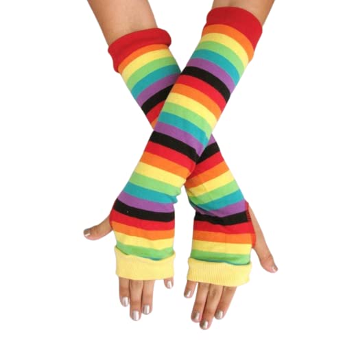 Algopix Similar Product 18 - Pride Rainbow Stripes Arm Warmers