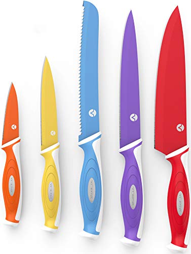 Algopix Similar Product 5 - Vremi 10 Piece Colorful Knife Set  5