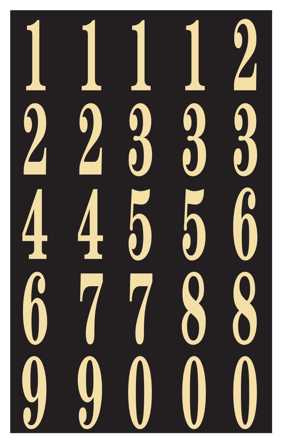 Algopix Similar Product 6 - HyKo MM3N SelfStick Numbers 134