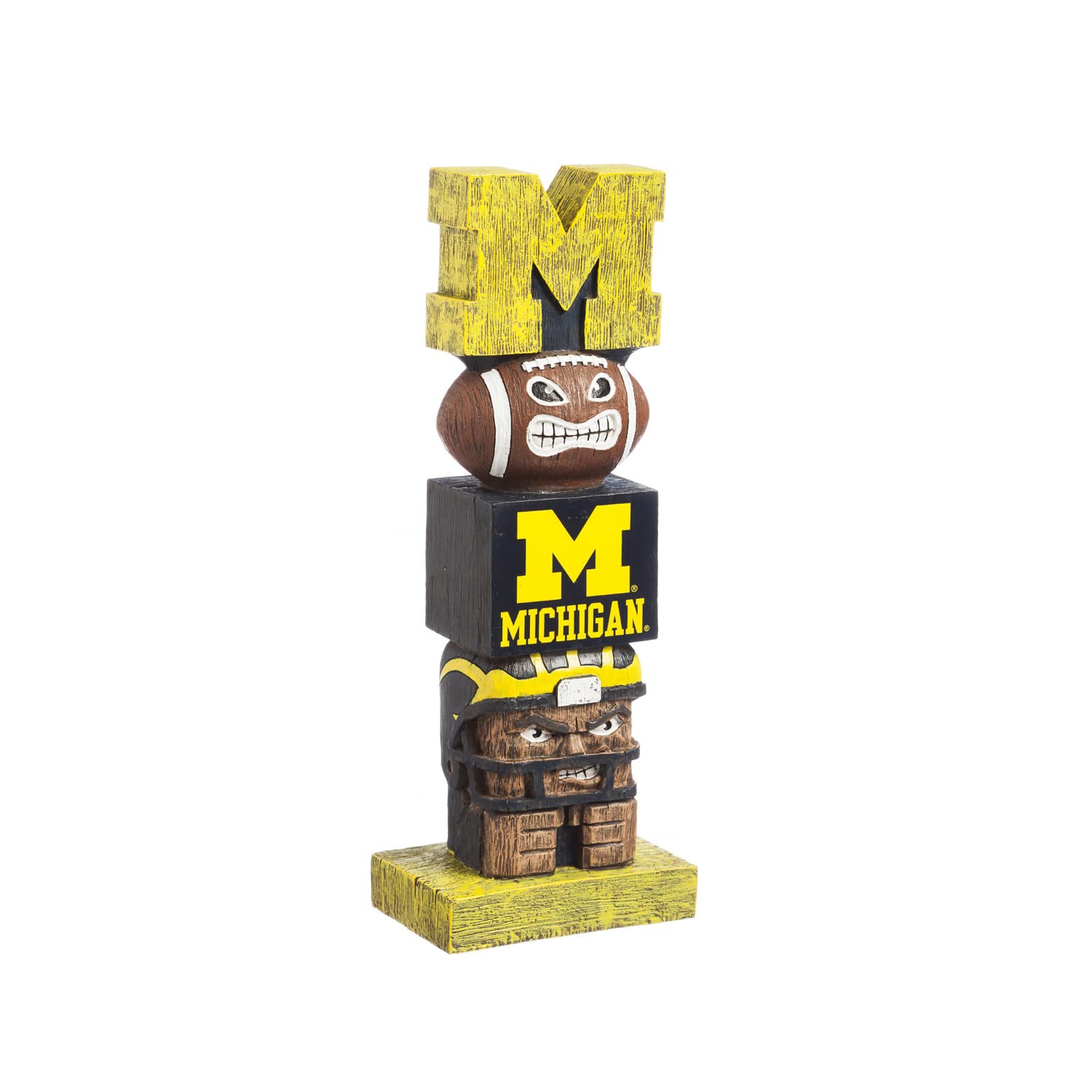 Algopix Similar Product 9 - NCAA Michigan Wolverines Tiki Totem