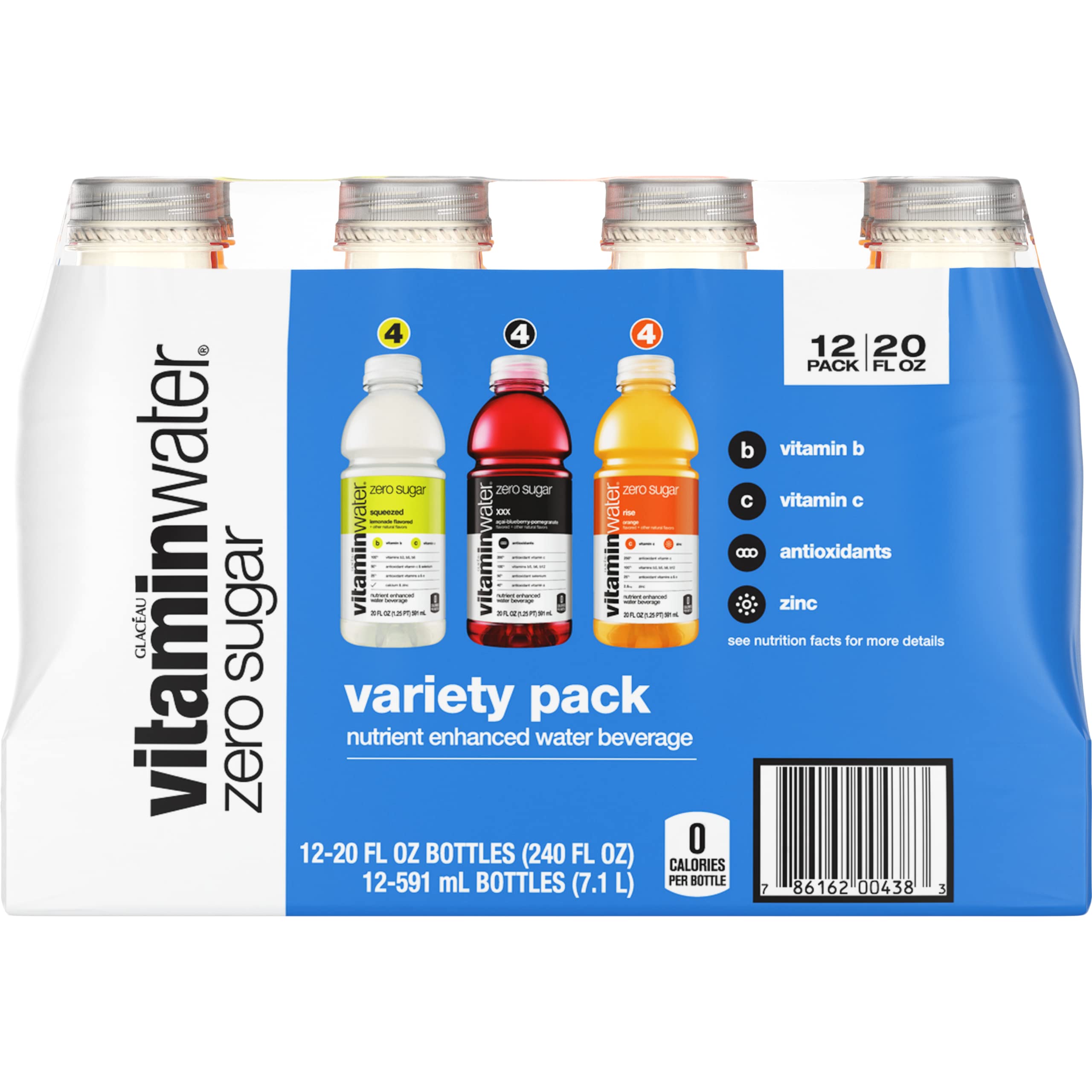 Algopix Similar Product 20 - vitaminwater zero Variety Pack 20 fl