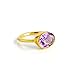 Algopix Similar Product 7 - Oval Birthstone Ring Bezel Set in