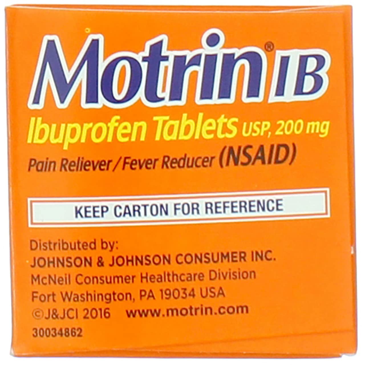 Algopix Similar Product 10 - Motrin IB Ibuprofen Tablets 200 Mg 50