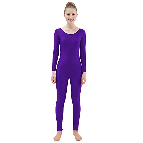 Algopix Similar Product 13 - Ensnovo Womens Spandex Bodysuit Long