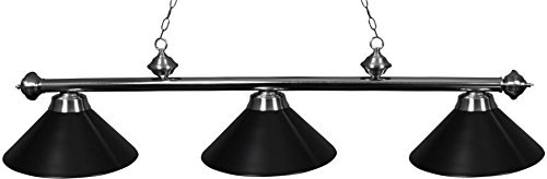 Algopix Similar Product 19 - Ozone Brushed Chrome Pool Table Light