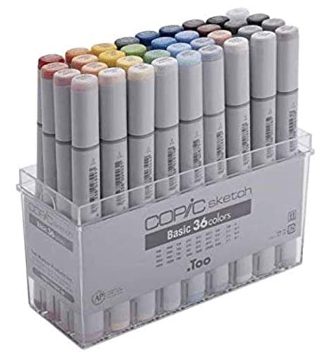 Algopix Similar Product 3 - Copic CZ22075668 Marker Pen Set of 36