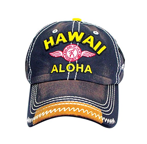 Algopix Similar Product 3 - Hawaii Aloha Cap (Navy)