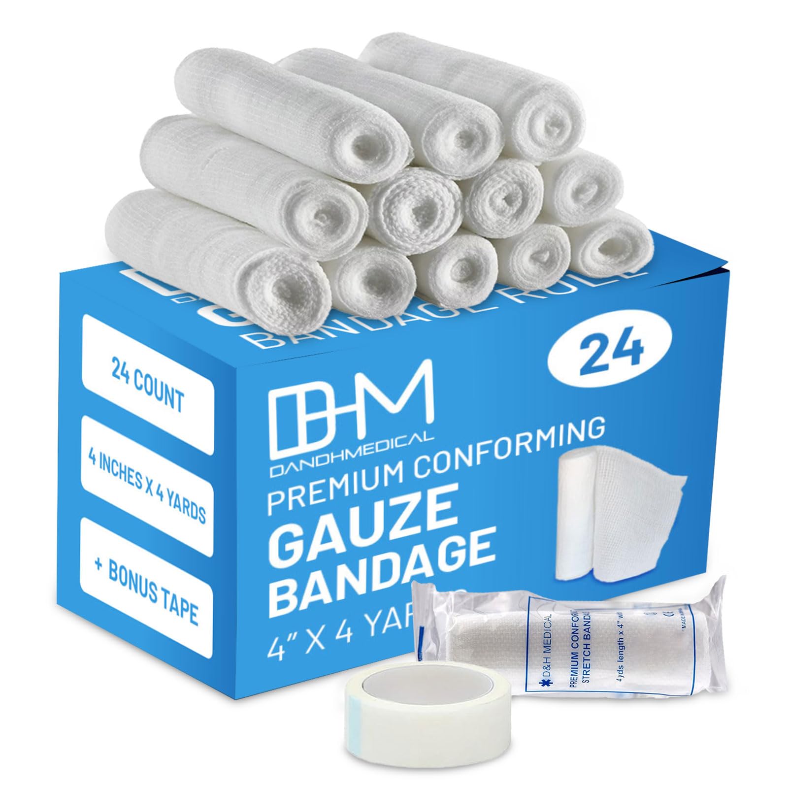 Algopix Similar Product 4 - DH Medical Pack of 24 Gauze Bandage
