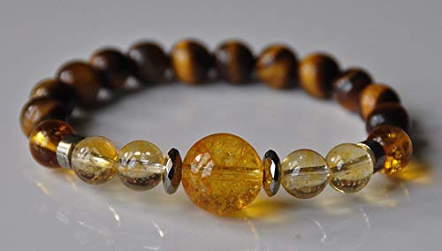 Algopix Similar Product 20 - Money Magnet BraceletCitrine Tigers
