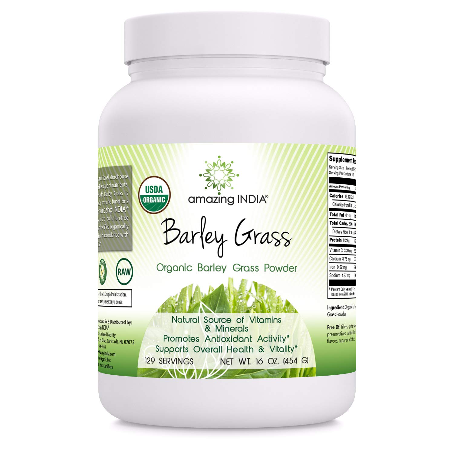 Algopix Similar Product 11 - Amazing India USDA Certified Organic