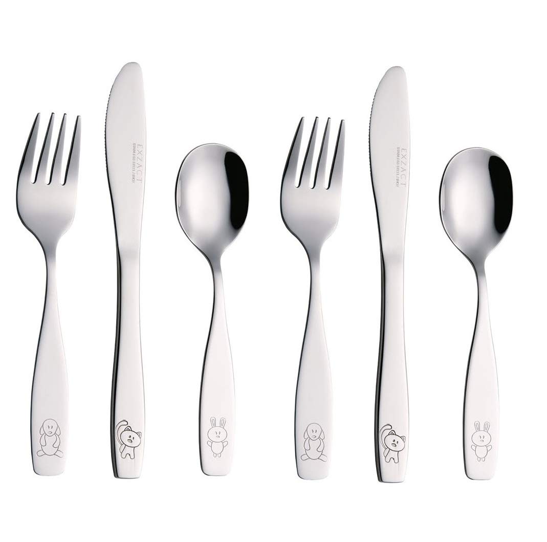 Algopix Similar Product 4 - Exzact Childrens Flatware Kids