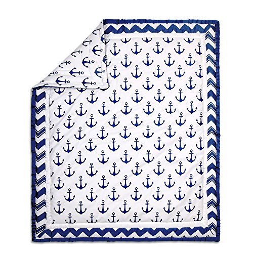 Algopix Similar Product 4 - Navy Blue and White Nautical Theme Baby
